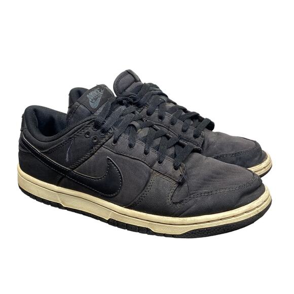 Nike Dunk Low Black Canvas Sneakers Shoes Men\'s 8 Streetwear main image 5